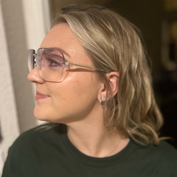 Prada RARE Sunglasses Full Inclusion SPR 75A - 2AC-1L1 Transparent Purple - Picture 12 of 16